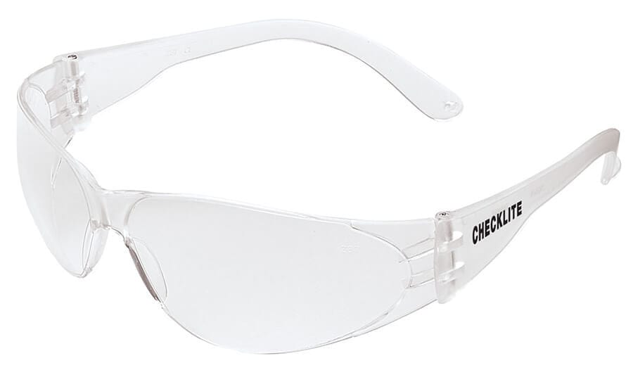 Crews Checklite Safety Glasses with Clear Anti-Fog Lens CL110AF