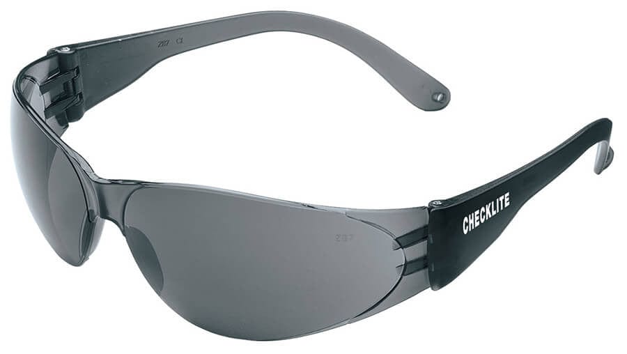 Crews Checklite Safety Glasses with Gray Lens