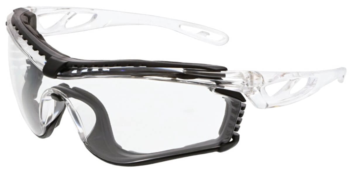 Crews Checklite CL5 Safety Glasses with Foam Gasket and Clear MAX6 Anti-Fog Lens CL510PF