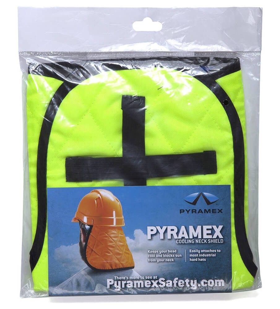 Pyramex CNS130 Cooling Hard Hat Pad & Neck Shade Hi-Vis Lime - Packing