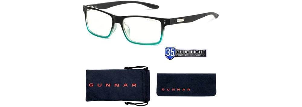 Gunnar Cruz Computer Glasses with Onyx Teal Frame and Clear Lens - Accessories