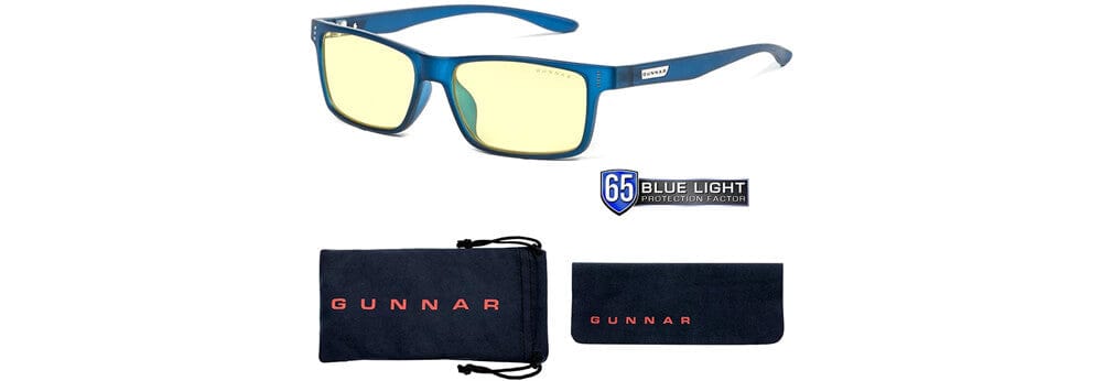 Gunnar Cruz Computer Glasses with Navy Frame and Amber Lens - Accessories