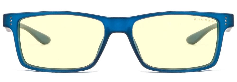 Gunnar Cruz Computer Glasses with Navy Frame and Amber Lens - Front