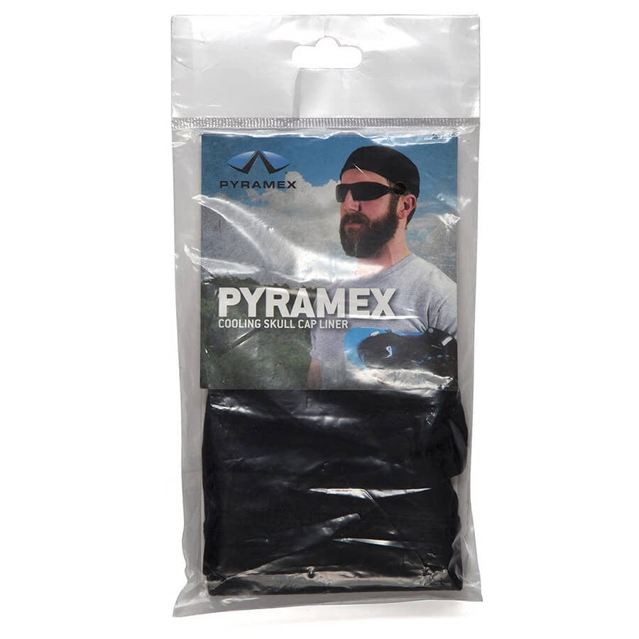 Pyramex Cooling Hard Hat Liner - Black with Packaging