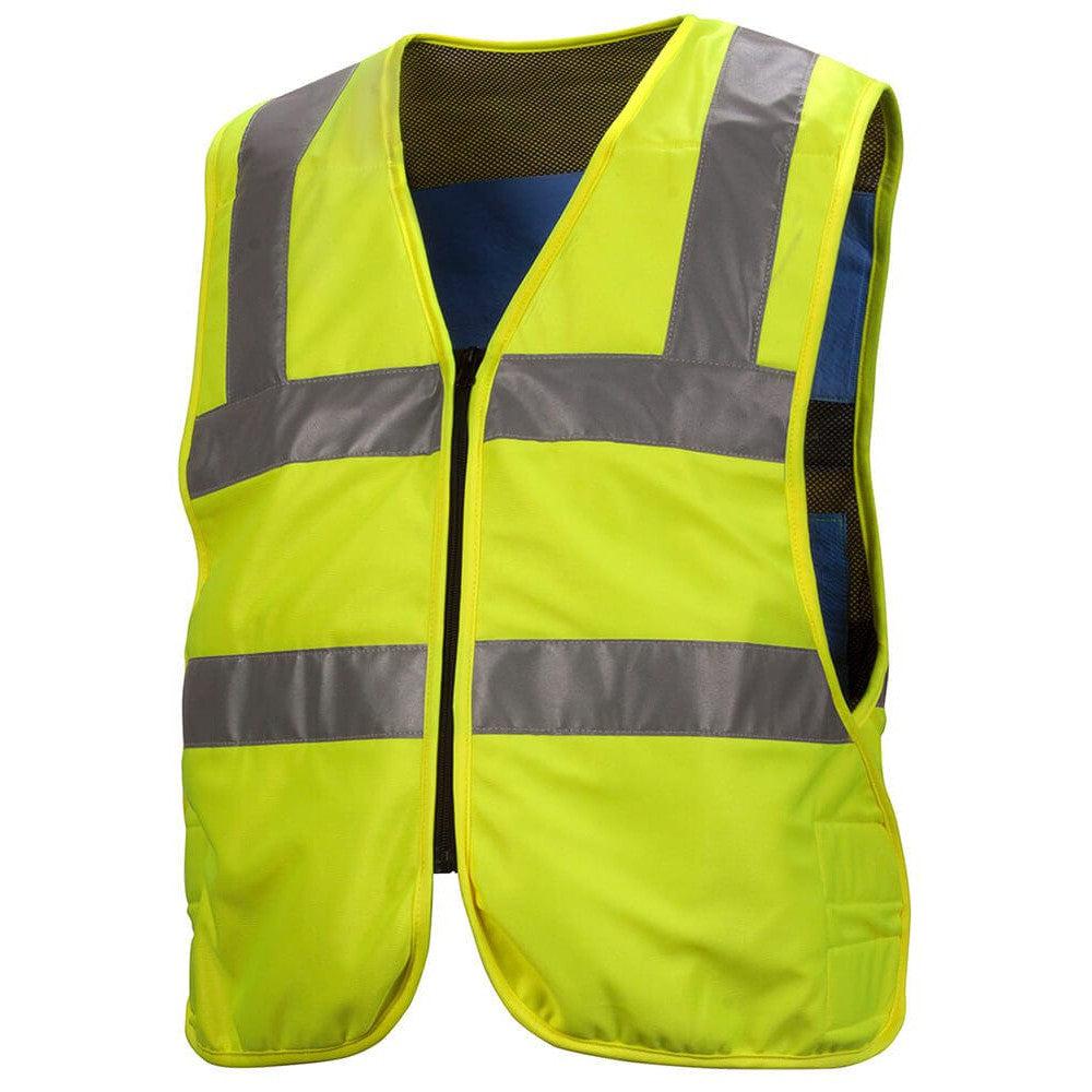 Pyramex CV200 Type R Class 2 Hi-Vis Lime Cooling Vest - Front