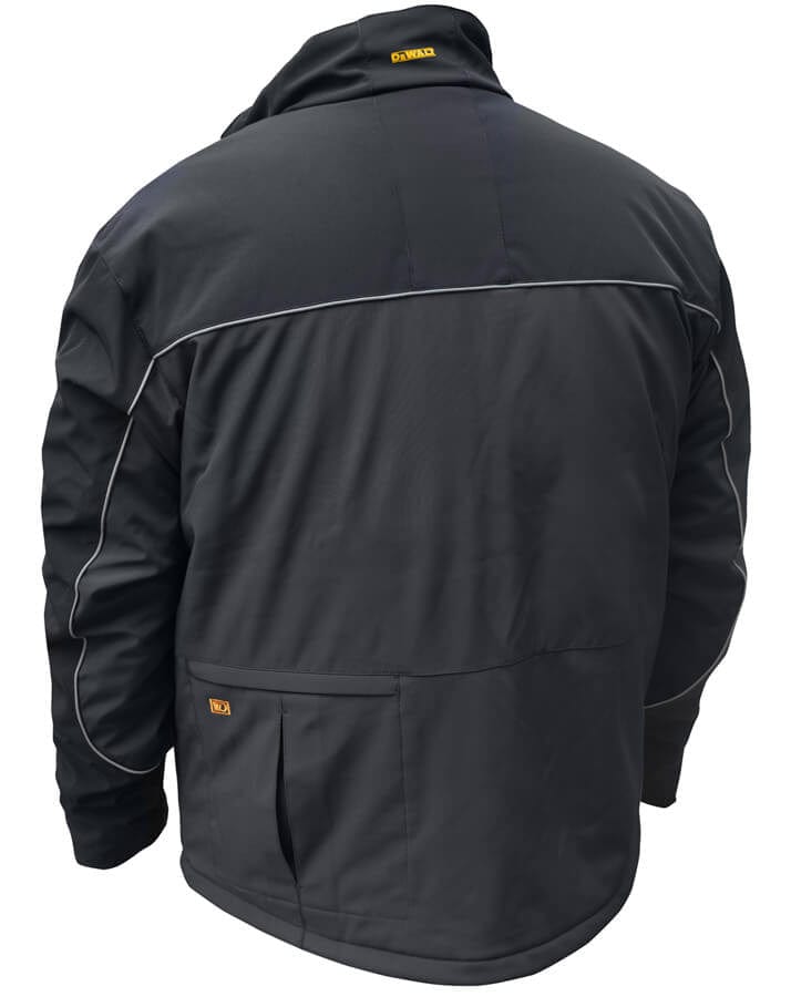 DEWALT DCHJ072B Unisex Heated Lightweight Soft Shell Jacket Without Battery Back View 2