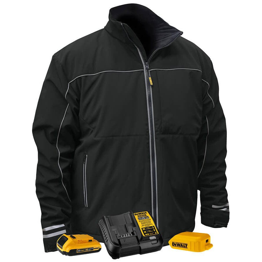 Dewalt Black Softshell Heated Jacket DCHJ072D1 Kit View