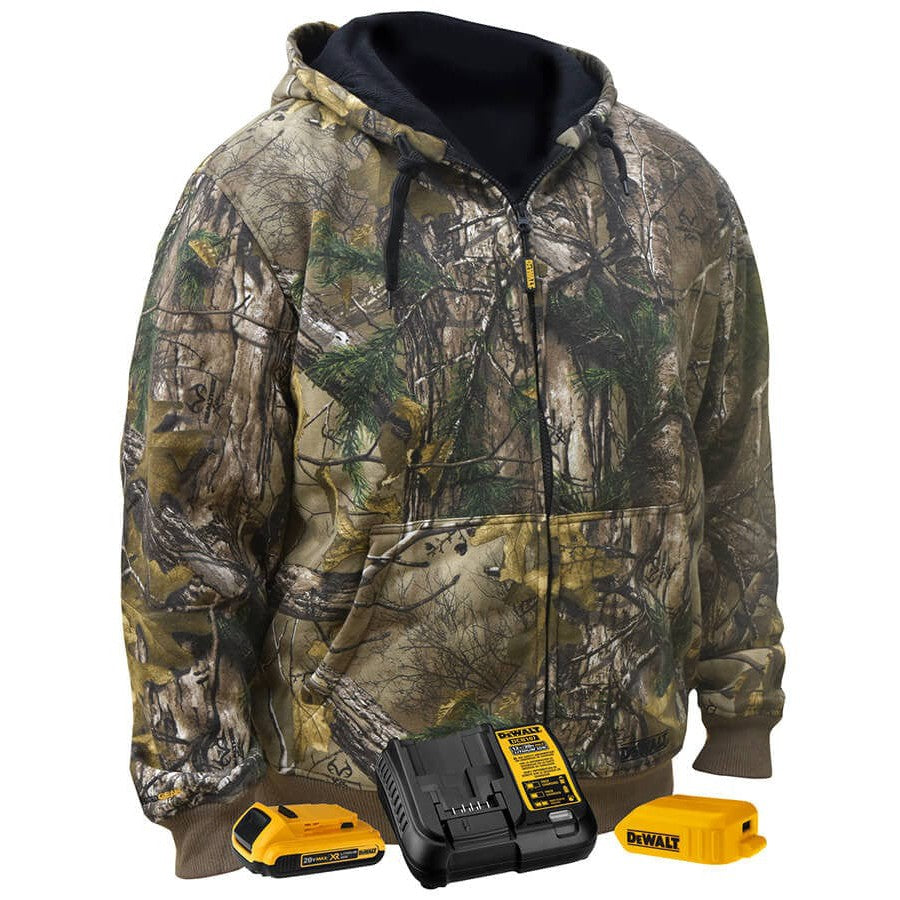 DeWalt Realtree Xtra Camouflage Heated Hoodie Sweatshirt DCHJ074D1