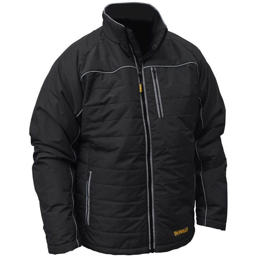 DeWalt DCHJ075B Unisex Heated Quilted Soft Shell Jacket Without Battery Front View 2