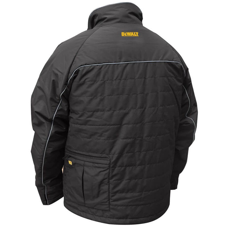 DeWalt DCHJ075B Unisex Heated Quilted Soft Shell Jacket Without Battery Back View 2