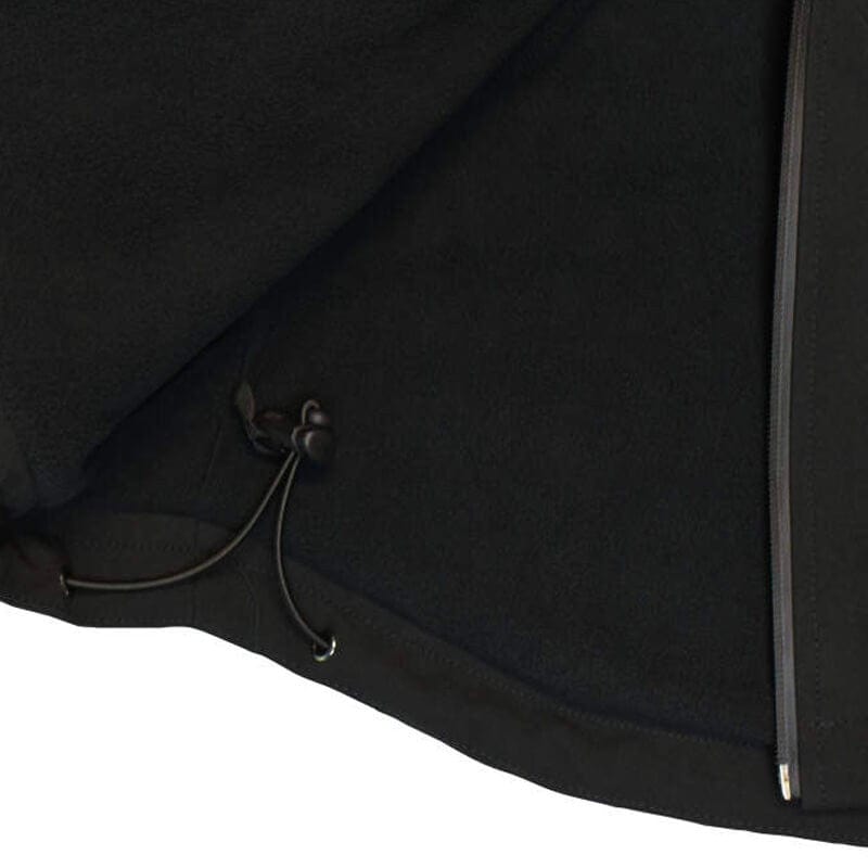 DEWALT Unisex Heated Structured Soft Shell Jacket Black Without Battery - Interior Drawstring