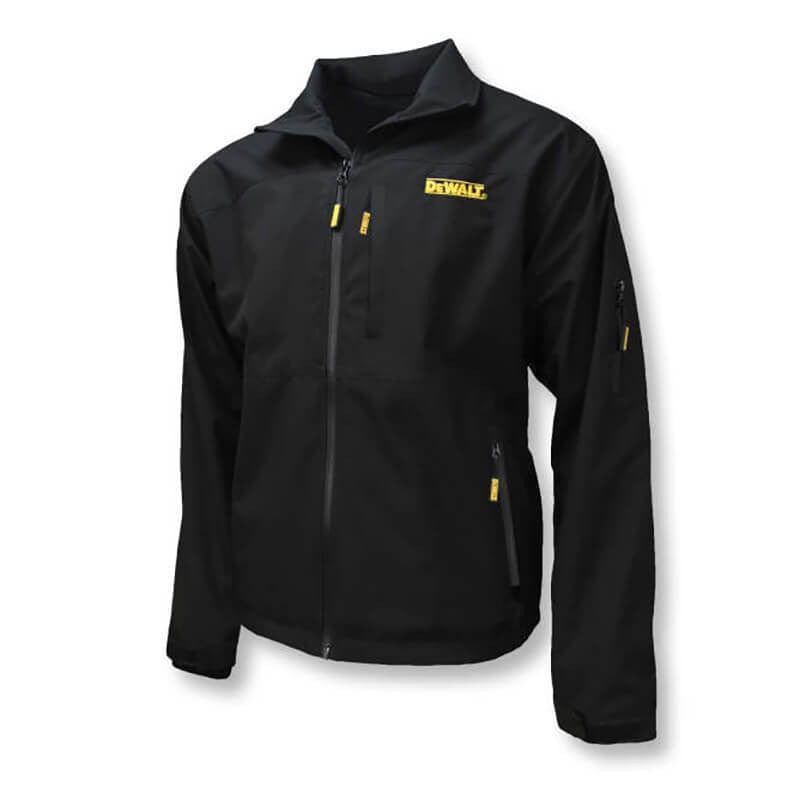 DEWALT Unisex Heated Structured Soft Shell Jacket Black Without Battery