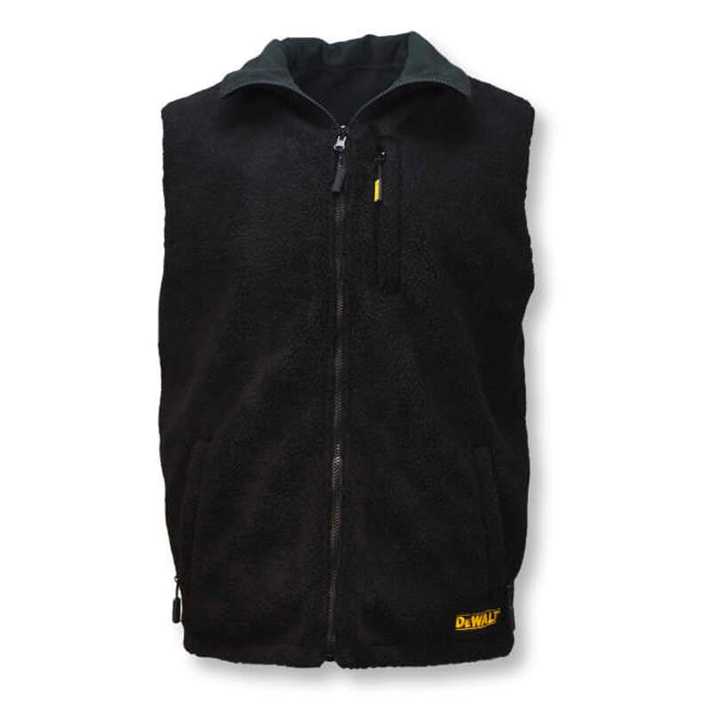 DEWALT Unisex Heated Reversible Fleece Heated Vest With Battery Charger