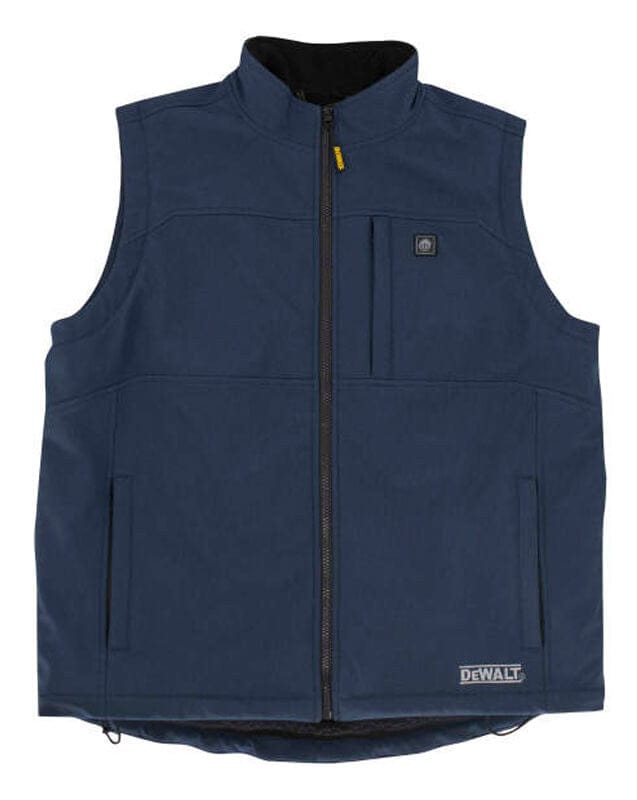 DEWALT Unisex Navy Heated Vest with Sherpa Lining Battery