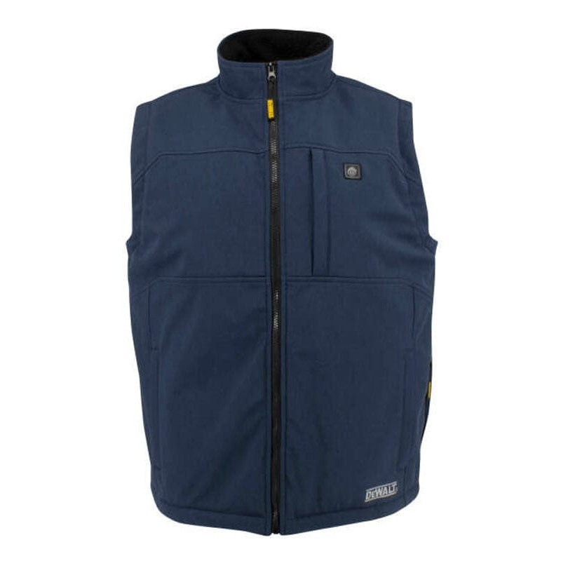 DEWALT Unisex Navy Heated Vest with Sherpa Lining Battery