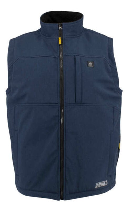 DEWALT Unisex Navy Heated Vest with Sherpa Lining and Battery & Charger DCHV089D1 - Front View