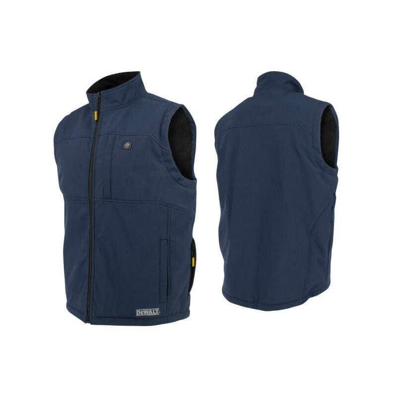 DEWALT Unisex Navy Heated Vest with Sherpa Lining and Battery Charger