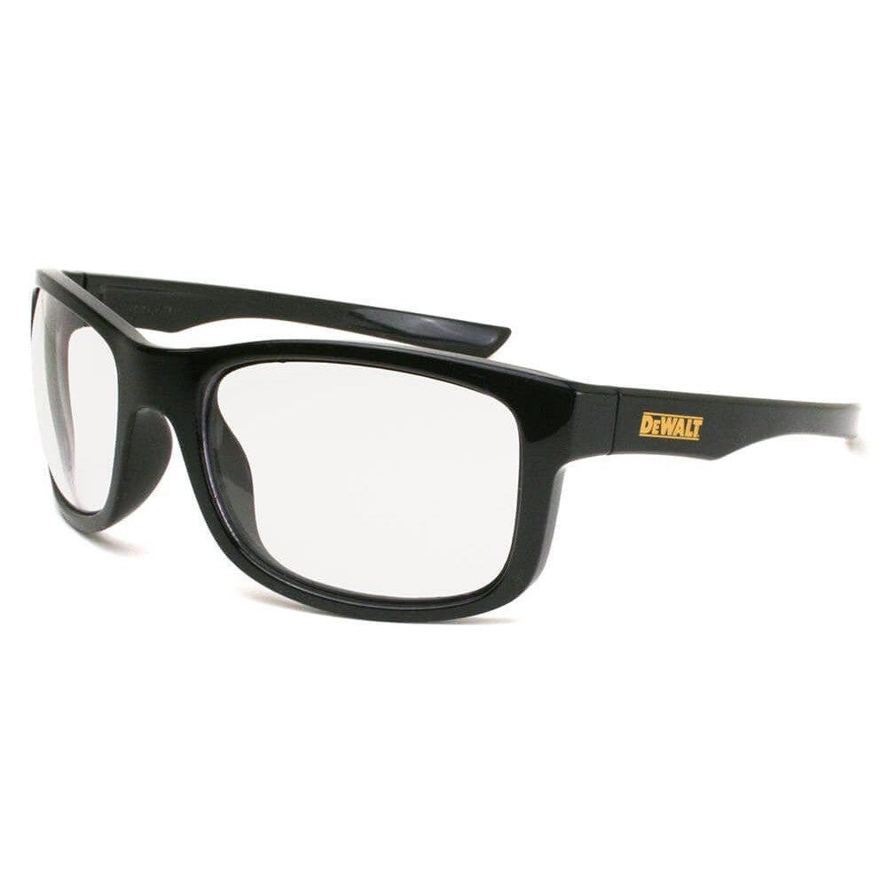 DeWalt Supervisor Safety Glasses with Black Frame and Clear Lens DPG107-1D