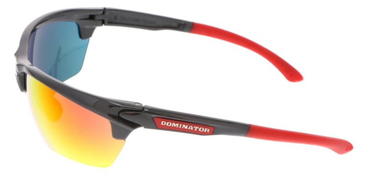 MCR Safety Dominator 3 DM131R Safety Glasses Side View