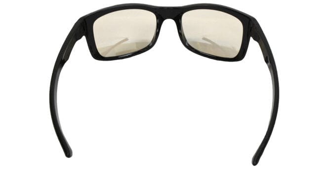 DeWalt Supervisor Safety Glasses with Black Frame and Clear Lens DPG107-1D - Back View