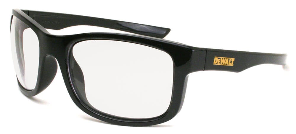 DeWalt Supervisor Safety Glasses with Black Frame and Clear Lens DPG107-1D