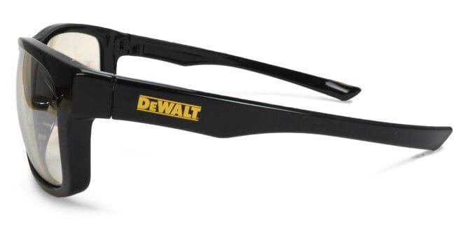 DeWalt Supervisor Safety Glasses with Black Frame and Clear Lens DPG107-1D - SIde View