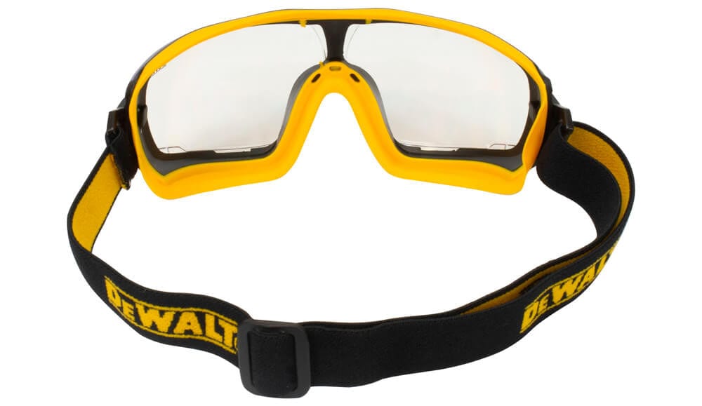 DeWalt DPG84 Insulator Goggle with Clear IQuity Anti-Fog Lens - Back View
