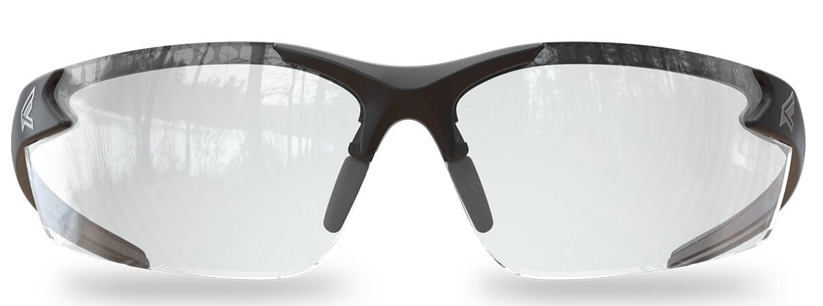 Edge Zorge G2 Safety Glasses with Black Frame and Clear Lens DZ111-G2 Front View