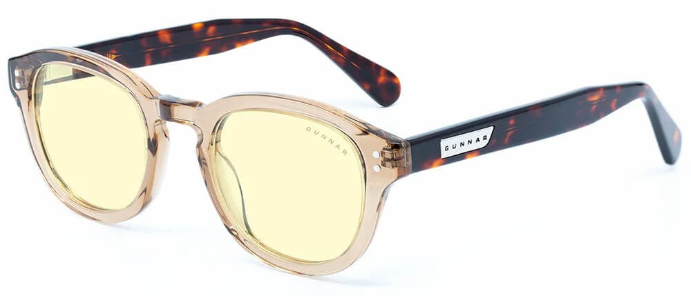 Gunnar Emery Computer Glasses with Rose Tortoise Frame and Amber Lens