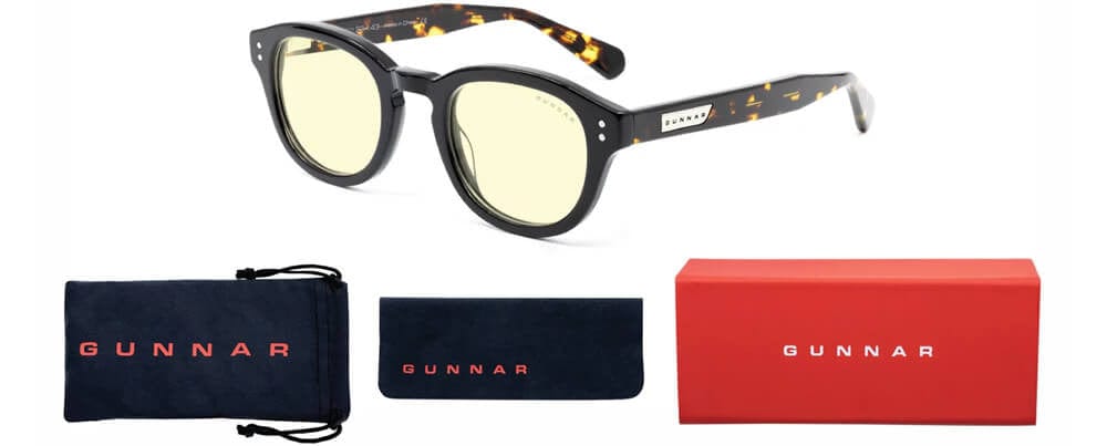 Gunnar Emery Computer Glasses with Onyx Jasper Frame and Amber Lens - accessories