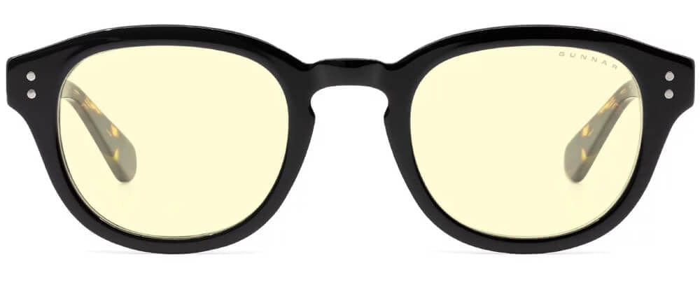 Gunnar Emery Computer Glasses with Onyx Jasper Frame and Amber Lens - front