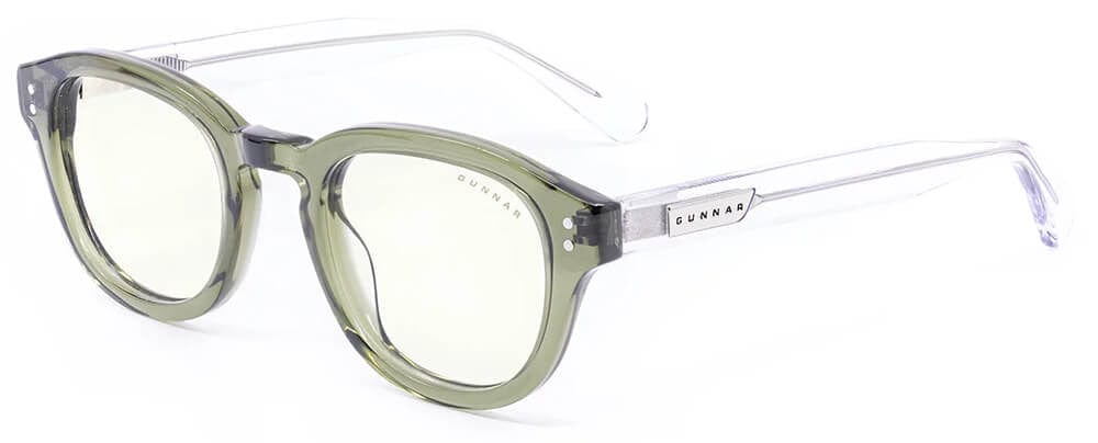 Gunnar Emery Computer Glasses with Sage Crystal Frame and Clear Lens
