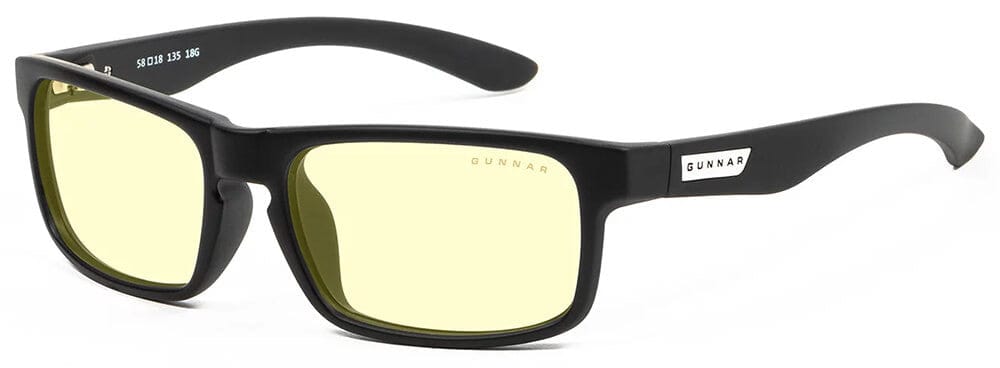 Gunnar Enigma Computer Glasses with Onyx Frame and Amber Lens