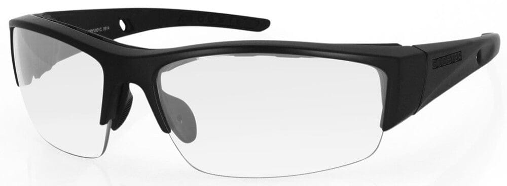 Bobster Ryval 2 Safety Glasses with Matte Black Frame and Clear Anti-Fog Lenses
