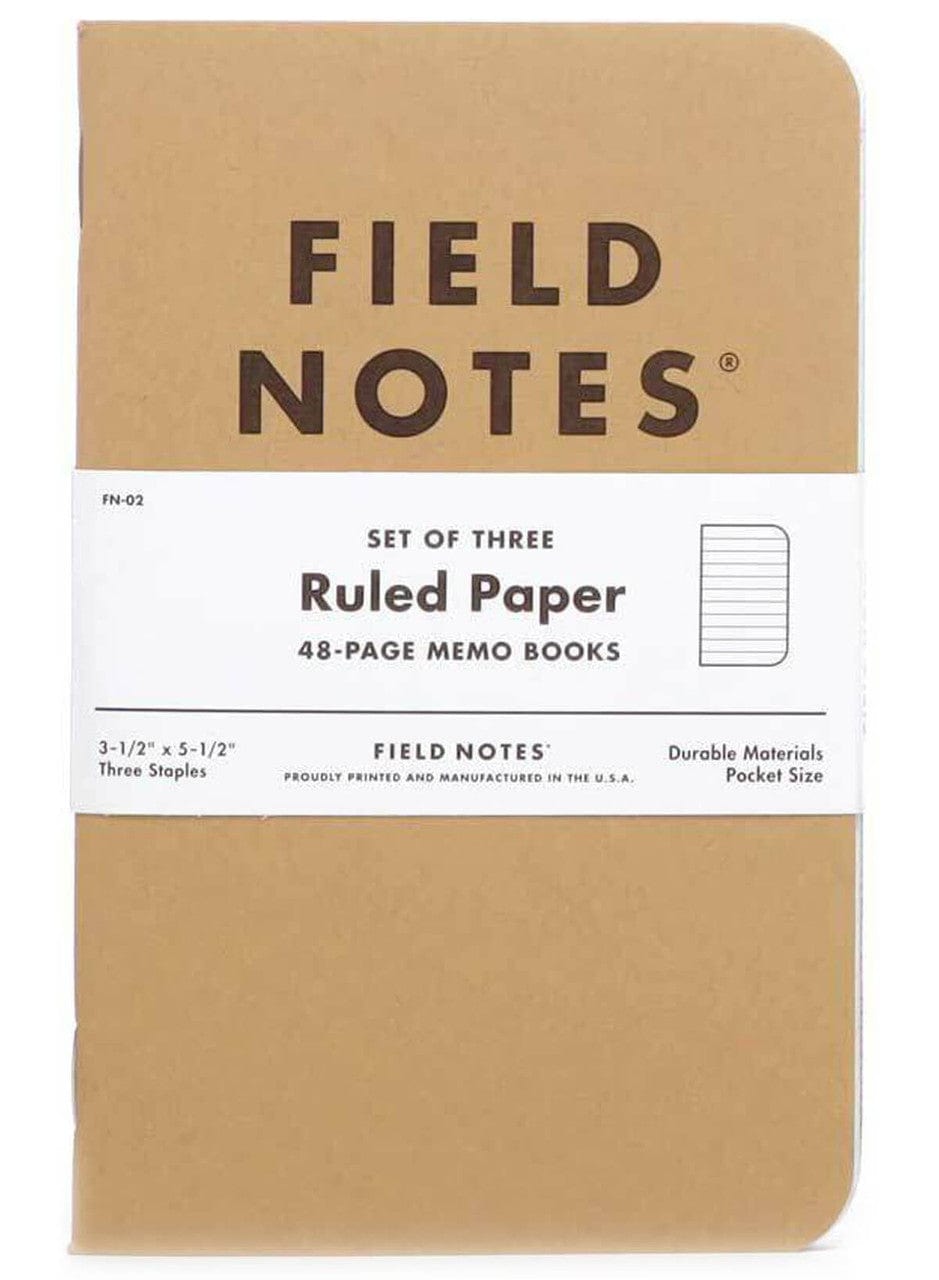 Field Notes Ruled Paper 3-Pack FN-02