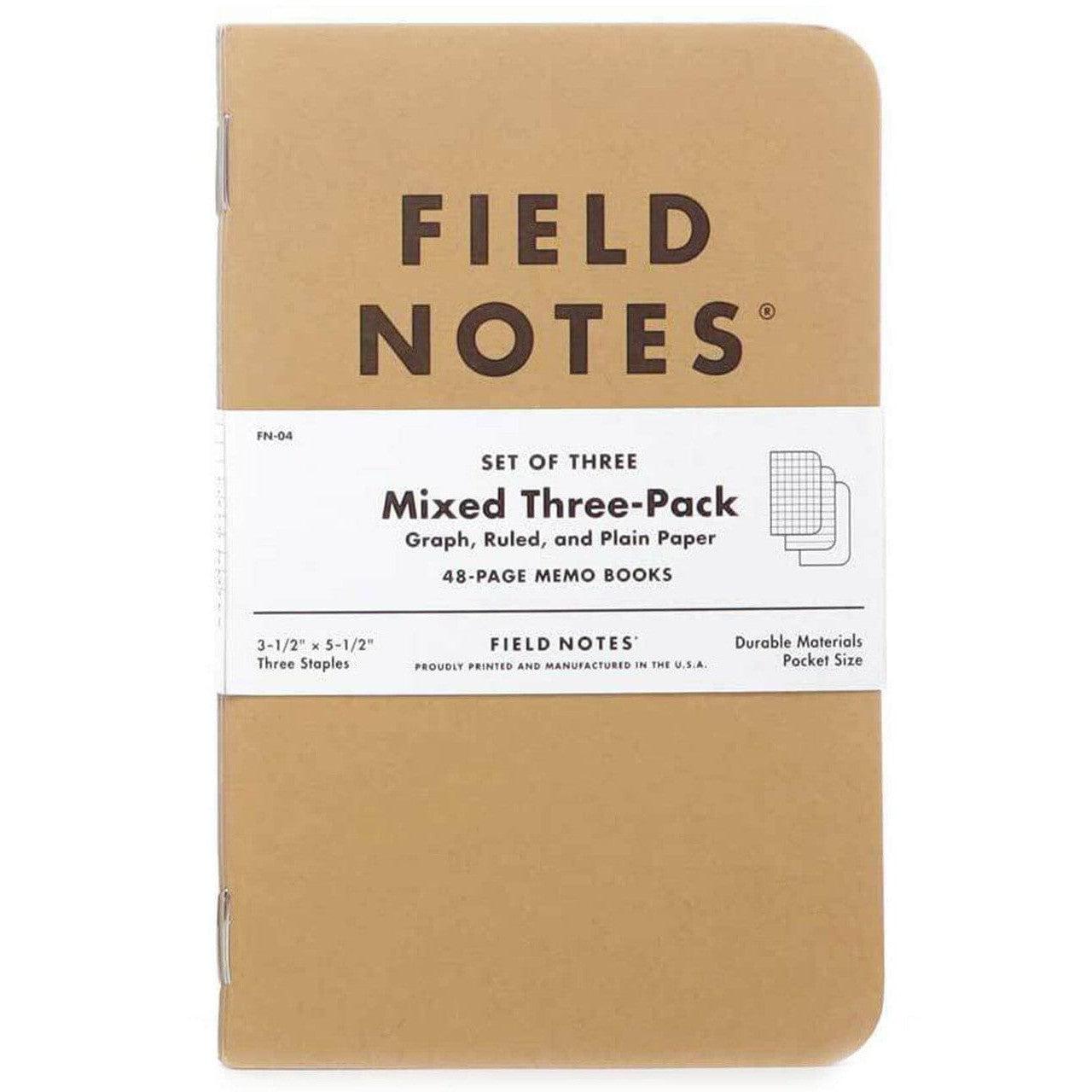 Field Notes Mixed Paper 3-Pack FN-04