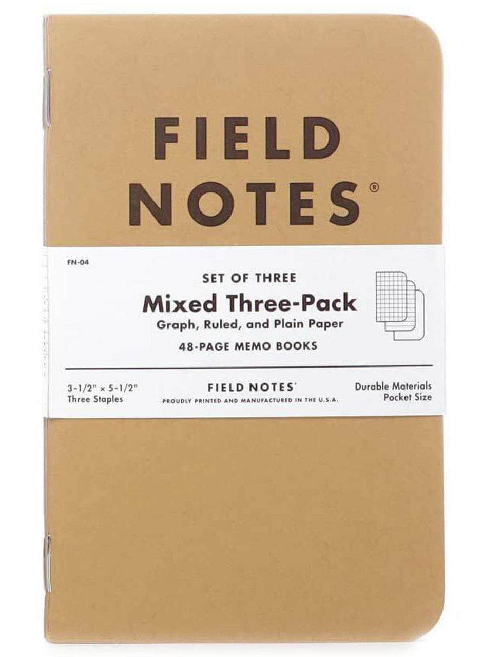 Field Notes Mixed Paper 3-Pack FN-04