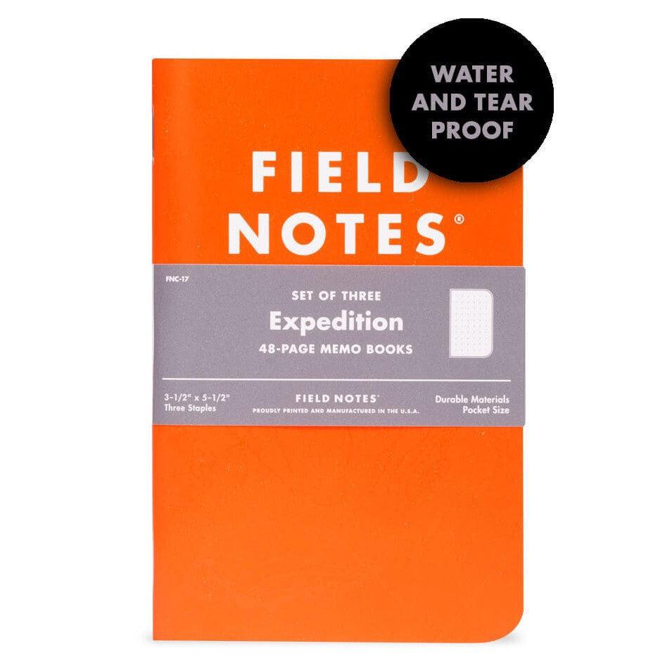 Field Notes Expedition 3-Pack Weather Resistant