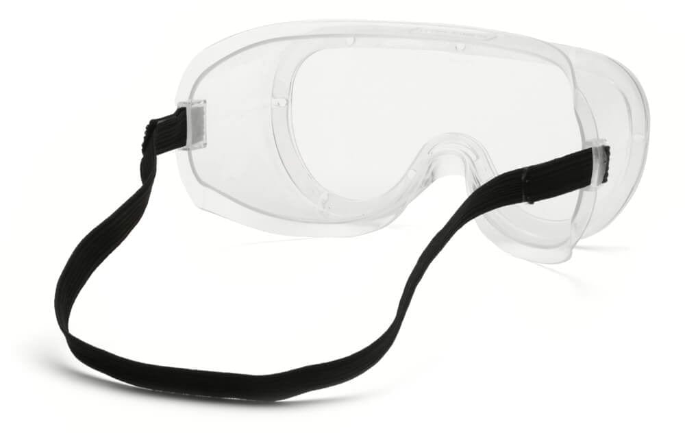 Pyramex G200T Non-Vented Goggles with Clear H2X Anti-Fog Lens - Back