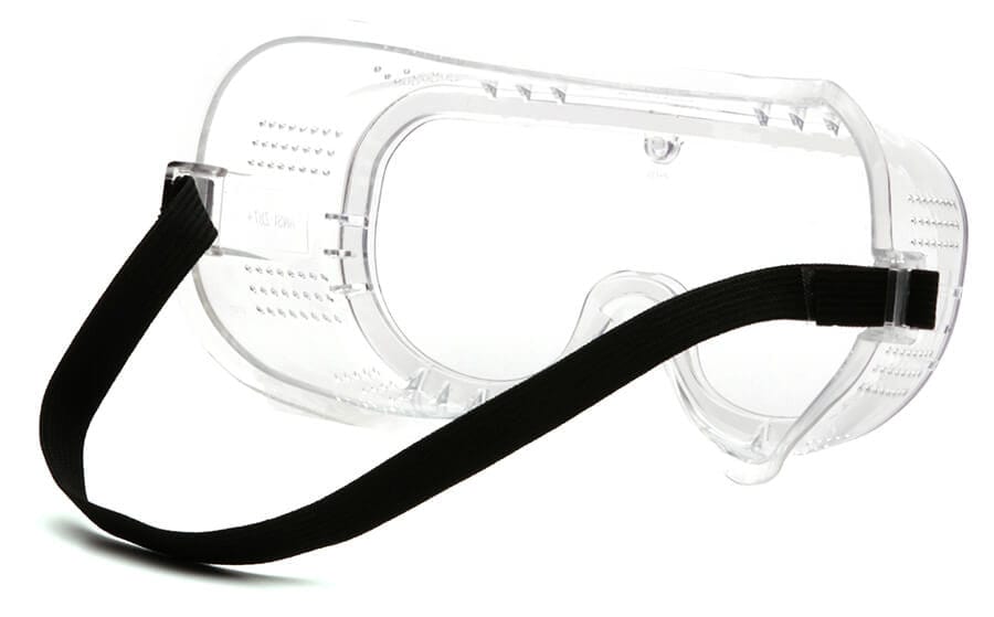 Pyramex G201T Perforated Goggle with Clear Anti-Fog Lens - Back