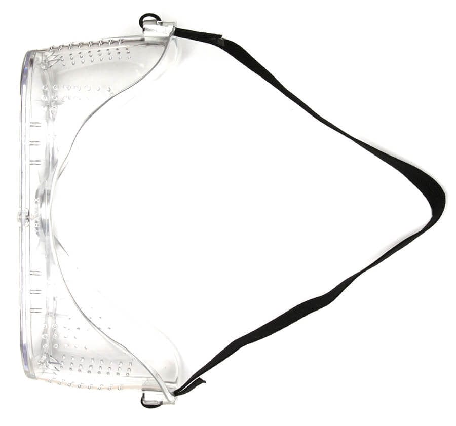Pyramex G201T Perforated Goggle with Clear Anti-Fog Lens - Top