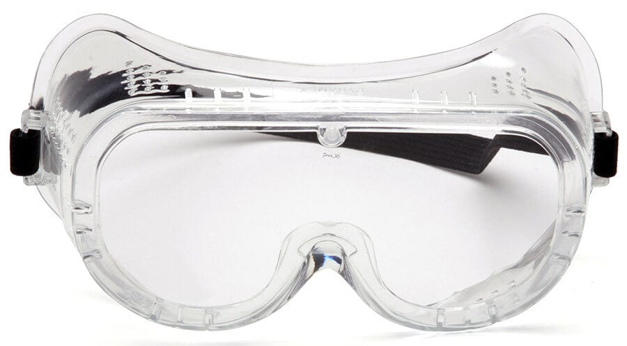 Pyramex G201T Perforated Goggle with Clear Anti-Fog Lens - Front