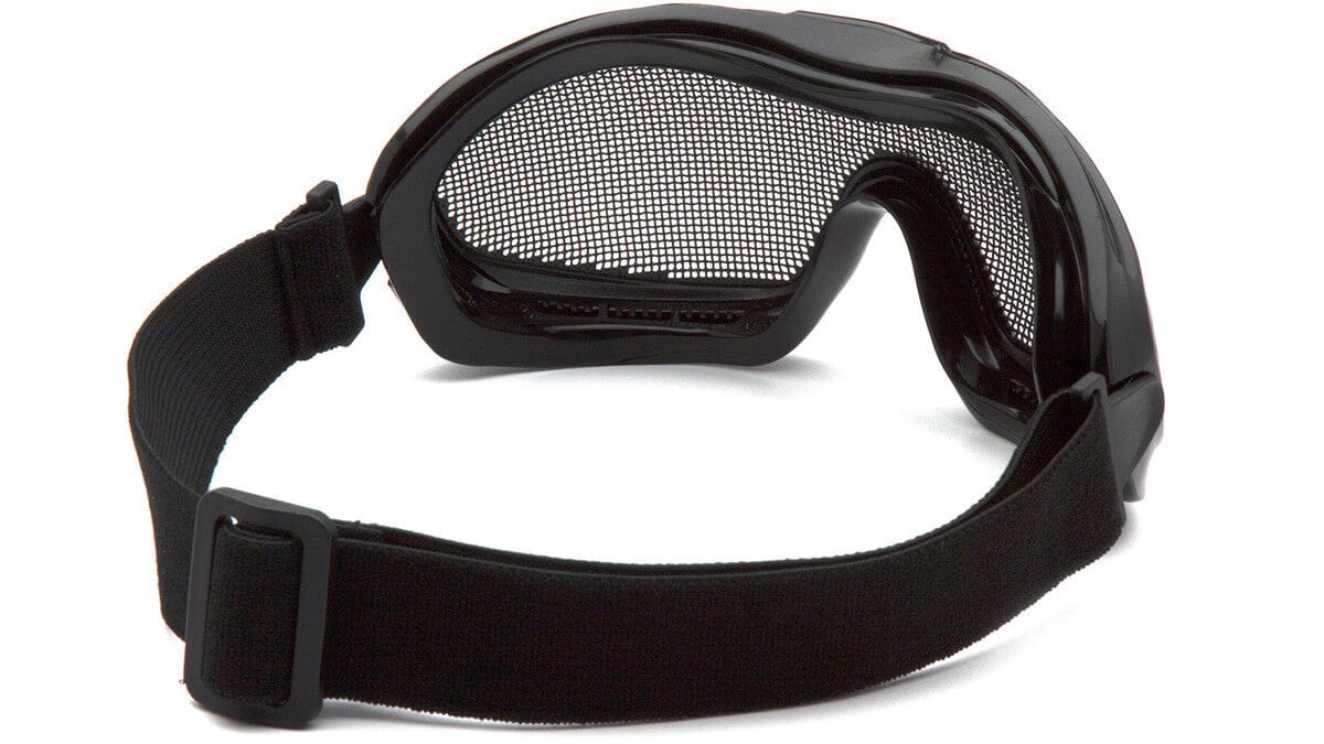 Pyramex G9WMG Safety Goggles with Wire-Mesh Lens - Back View