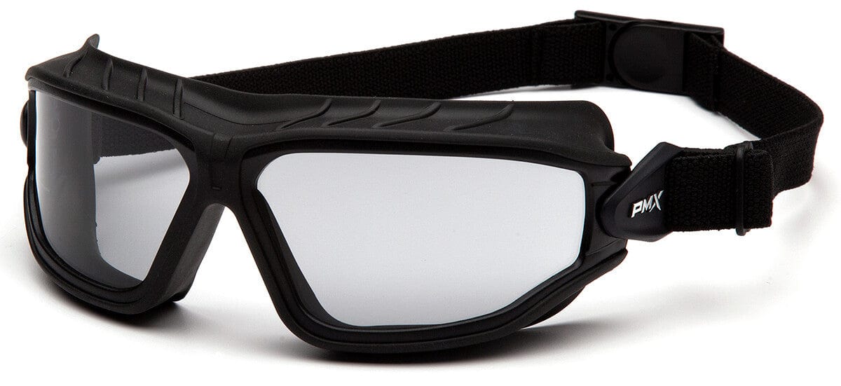 Pyramex Torser Safety Goggles with Black Frame and Light Gray H2MAX Anti-Fog Lens GB10025TM