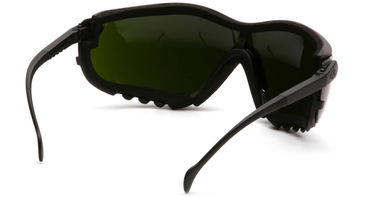 Pyramex V2G Safety Glasses/Goggles with Black Frame and Shade 5 Lens - Back