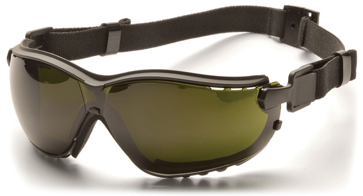 Pyramex V2G Safety Glasses/Goggles with Black Frame and Shade 5 Lens