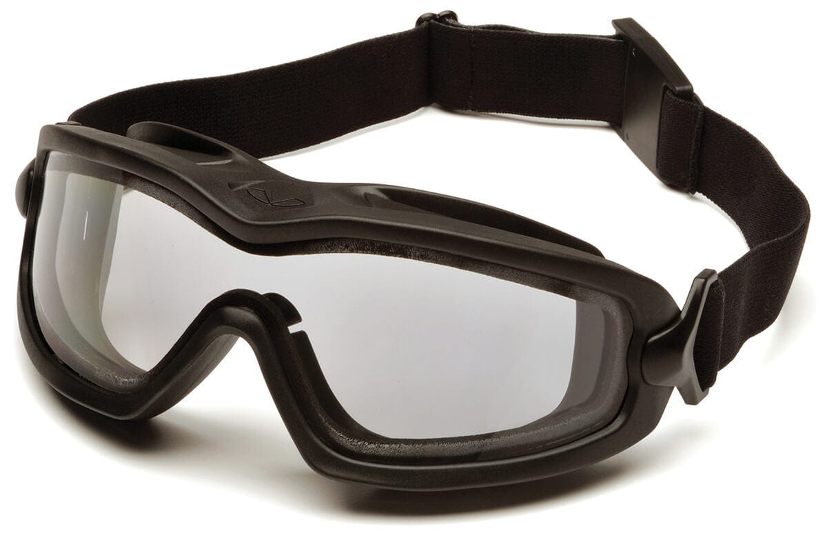Pyramex V2G Plus Goggles with Black Frame and Dual Clear Anti-Fog Lens GB6410SDT
