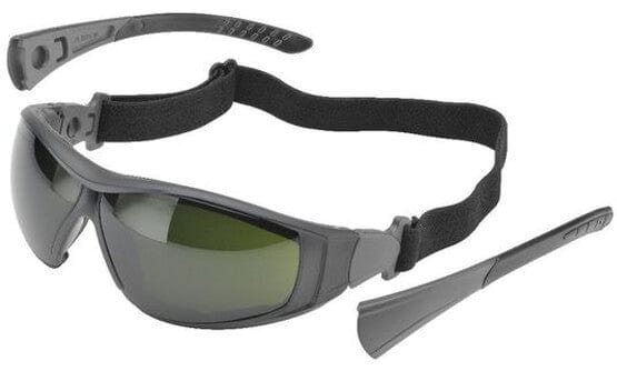 Elvex Go-Specs II Safety Glasses/Goggles with Black Frame, Foam Seal and IR5 Anti-Fog Lens GG-45WS5-AF
