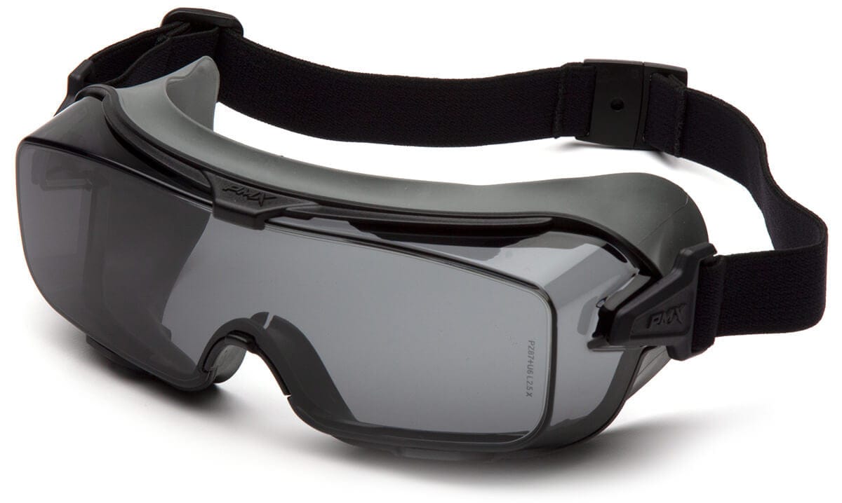 Pyramex Cappture Pro Safety Glasses with Gasket & Strap and H2MAX Gray Anti-Fog Lens GG9920TM