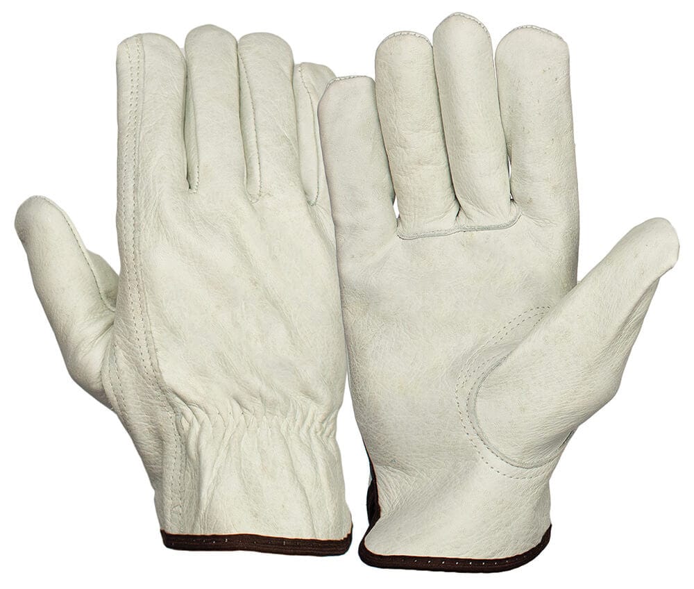Pyramex GL2001K Grain Cowhide Leather Driver Gloves w/Keystone Thumb